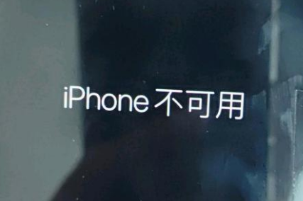 西充苹果服务网点分享锁屏界面显示“iPhone 不可用”如何解决 